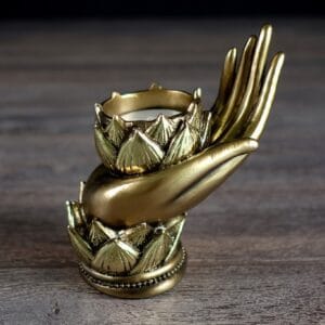 Buddha Hand Candle Holder 4x2x4