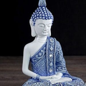 Blue and White Buddha 5x3x7