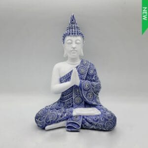 Blue and White Buddha 16"