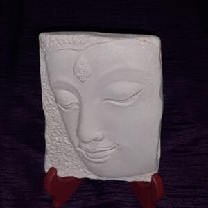Serenity Buddha Plaque with Stand 4"x5.5"