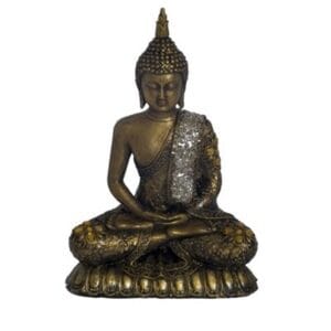 Meditating Buddha Candle Holder 12.5"