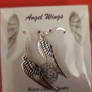 Sterling Silver Angel Wing Earrings